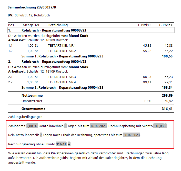 Gewähren Sie mit smarthandwerk ganz einfach Skonto